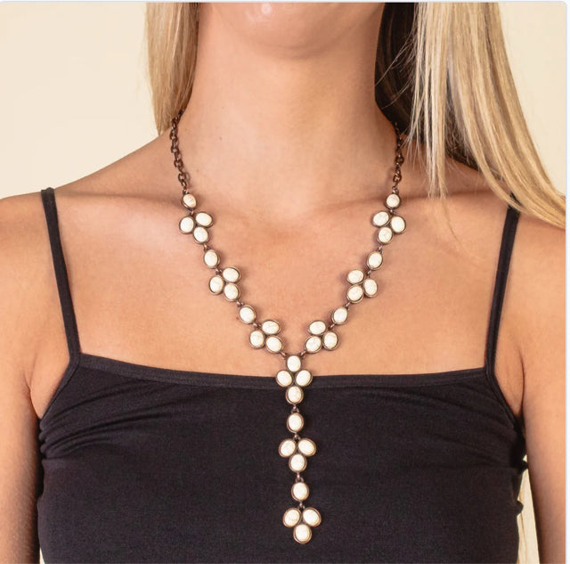 New YF Ivory Copper Necklace