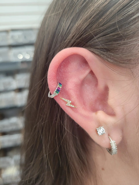 New 14k gold Multi Earring