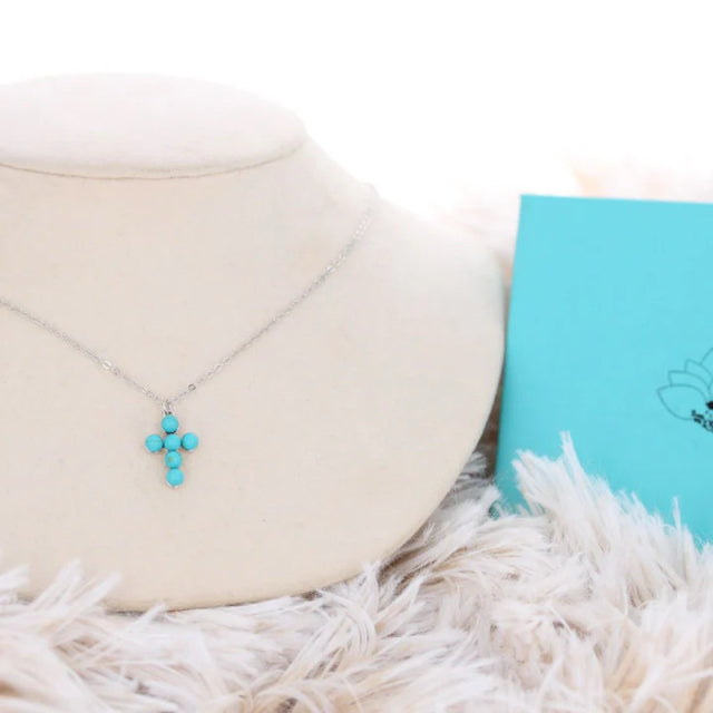 New STERLING SILVER Turquoise Necklace