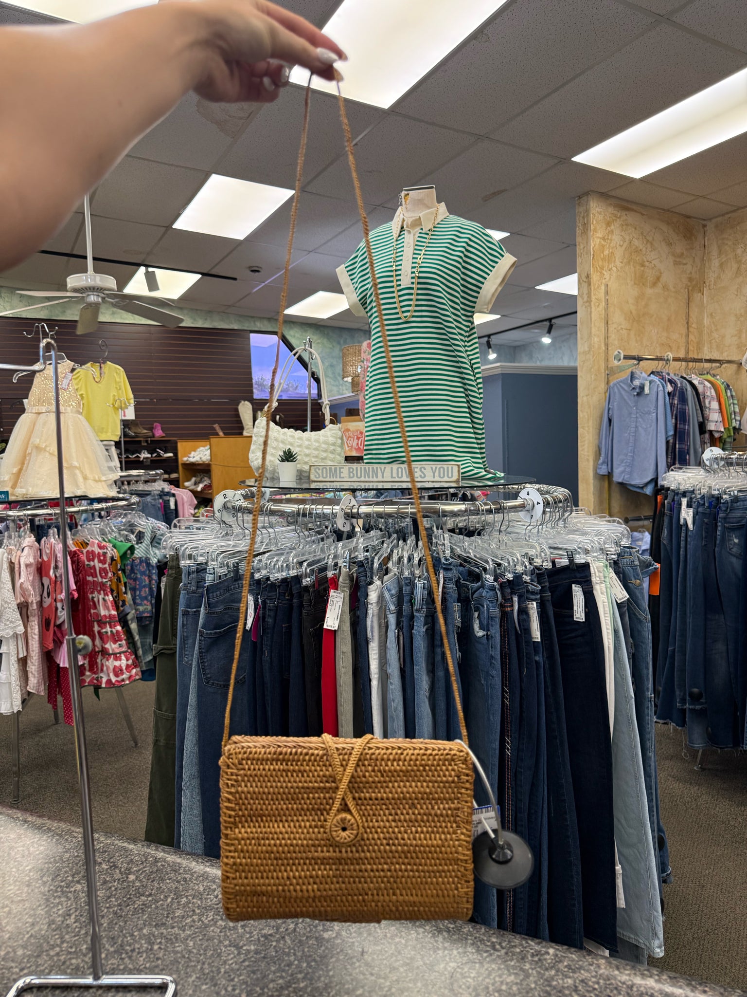 Pre-owned Peggy Fisher Tan S Crossbody Purse