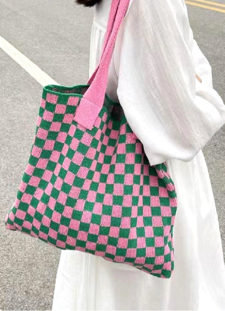 New Zenana Pink Green M Tote Purse