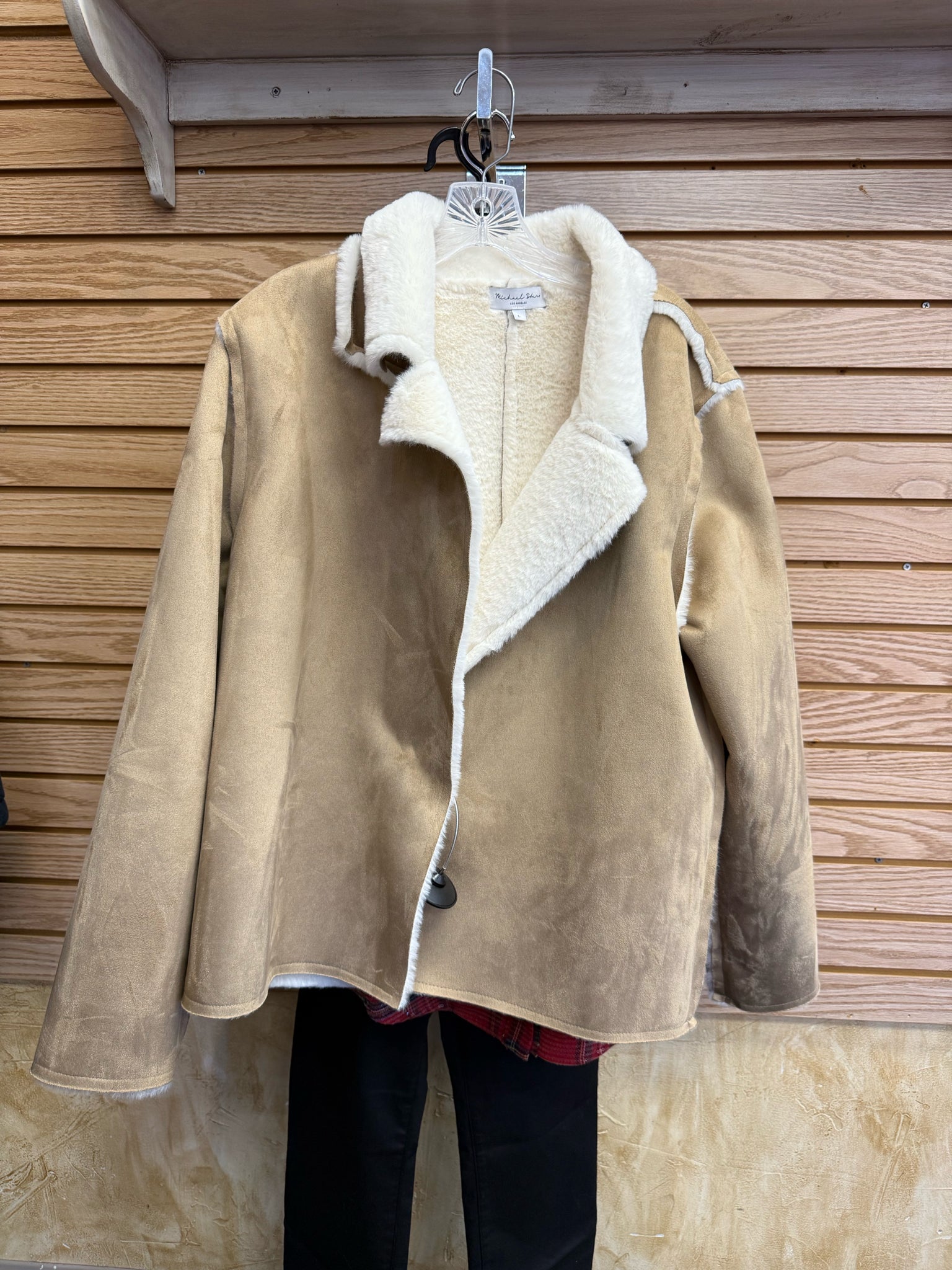 Pre-owned MICHAEL STAR Tan Off-white Size: L Long Sleeve Designer Jacket