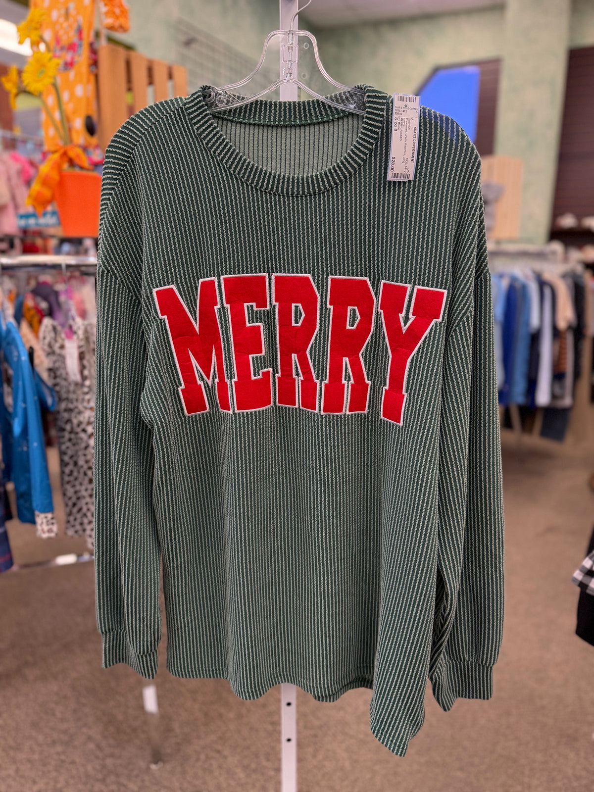Pre-owned No Brand Green Red Print Dr Size 8 Long Sleeve ShortSet