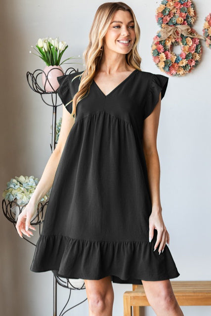 New Heimish Black Size Small Short Sleeve Dress
