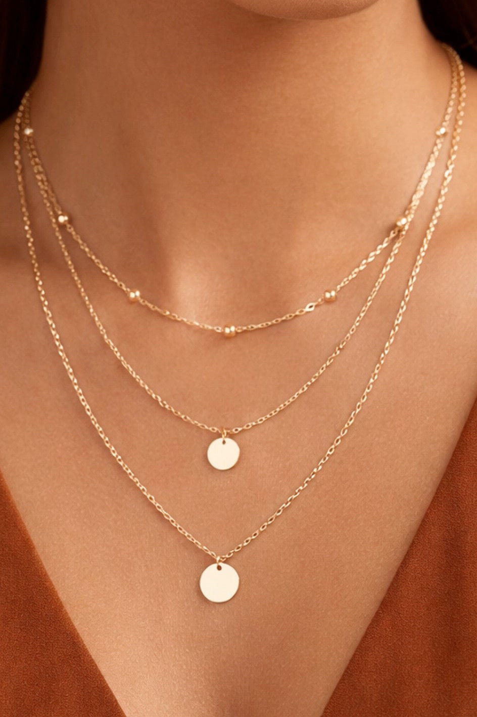 New MIA Gold Stainless Steel Necklace