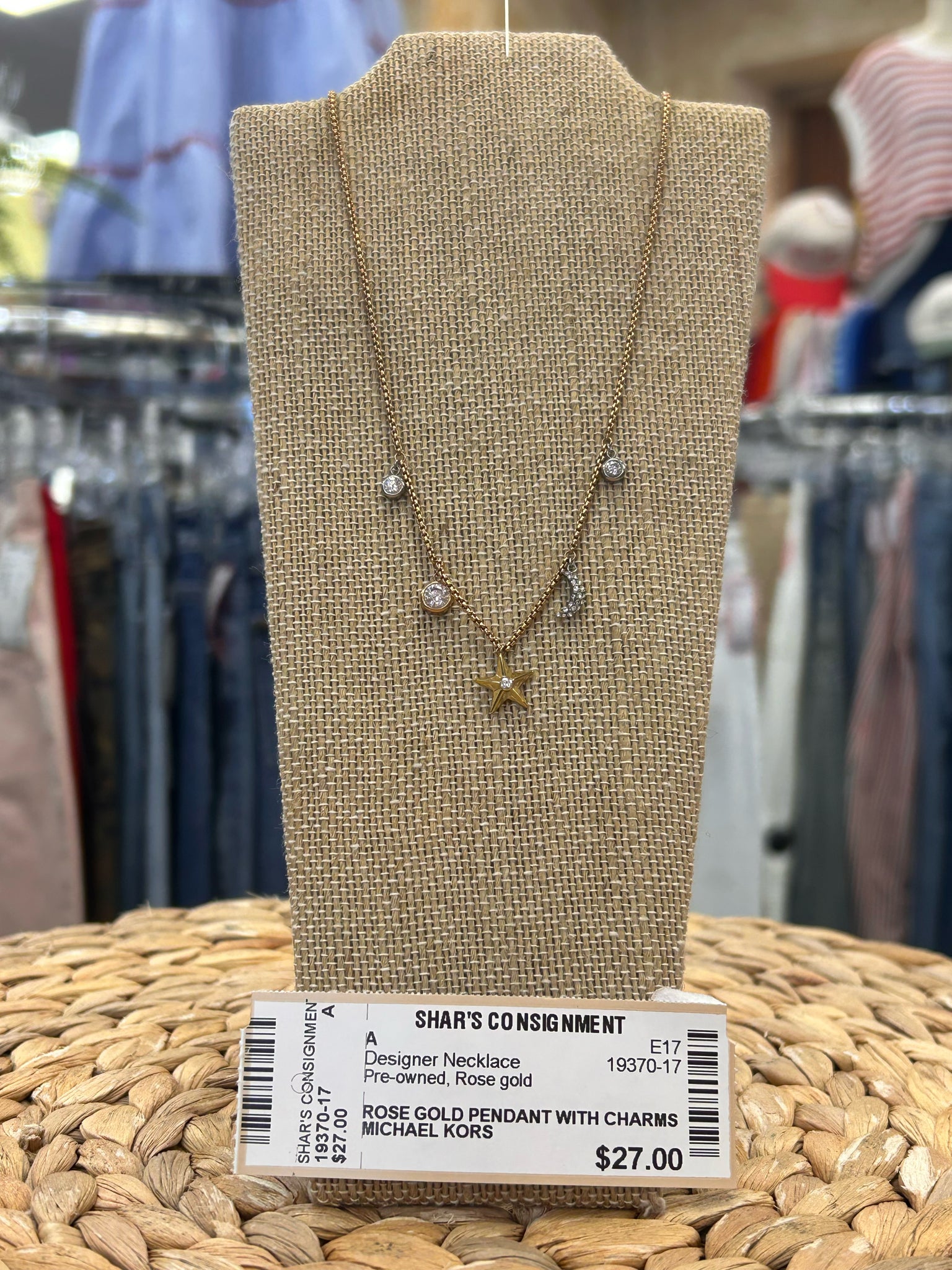 Pre-owned MICHAEL KORS Rose gold Designer Necklace