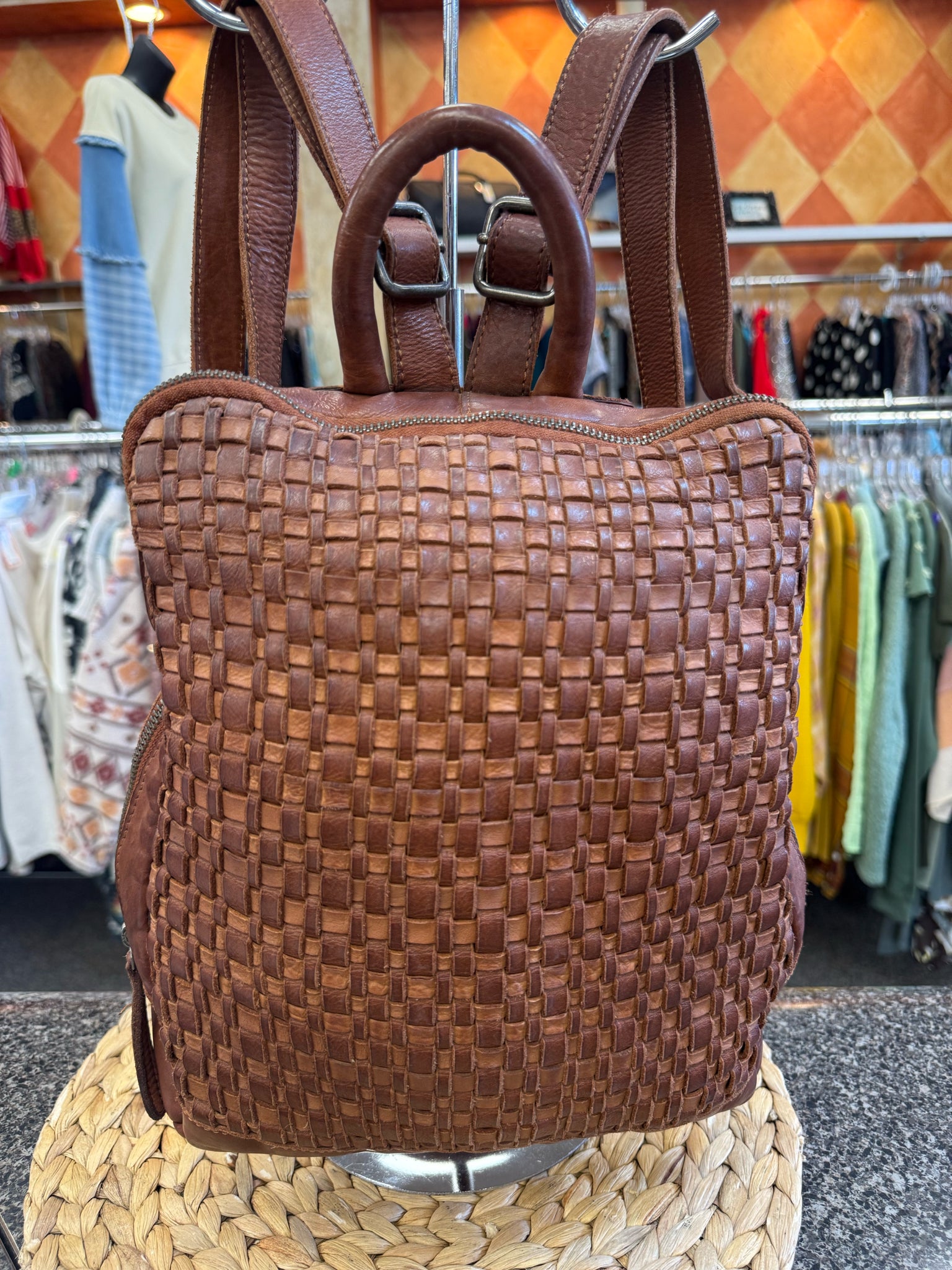 Pre-owned Vilenca Brown Backpack Designer Purse