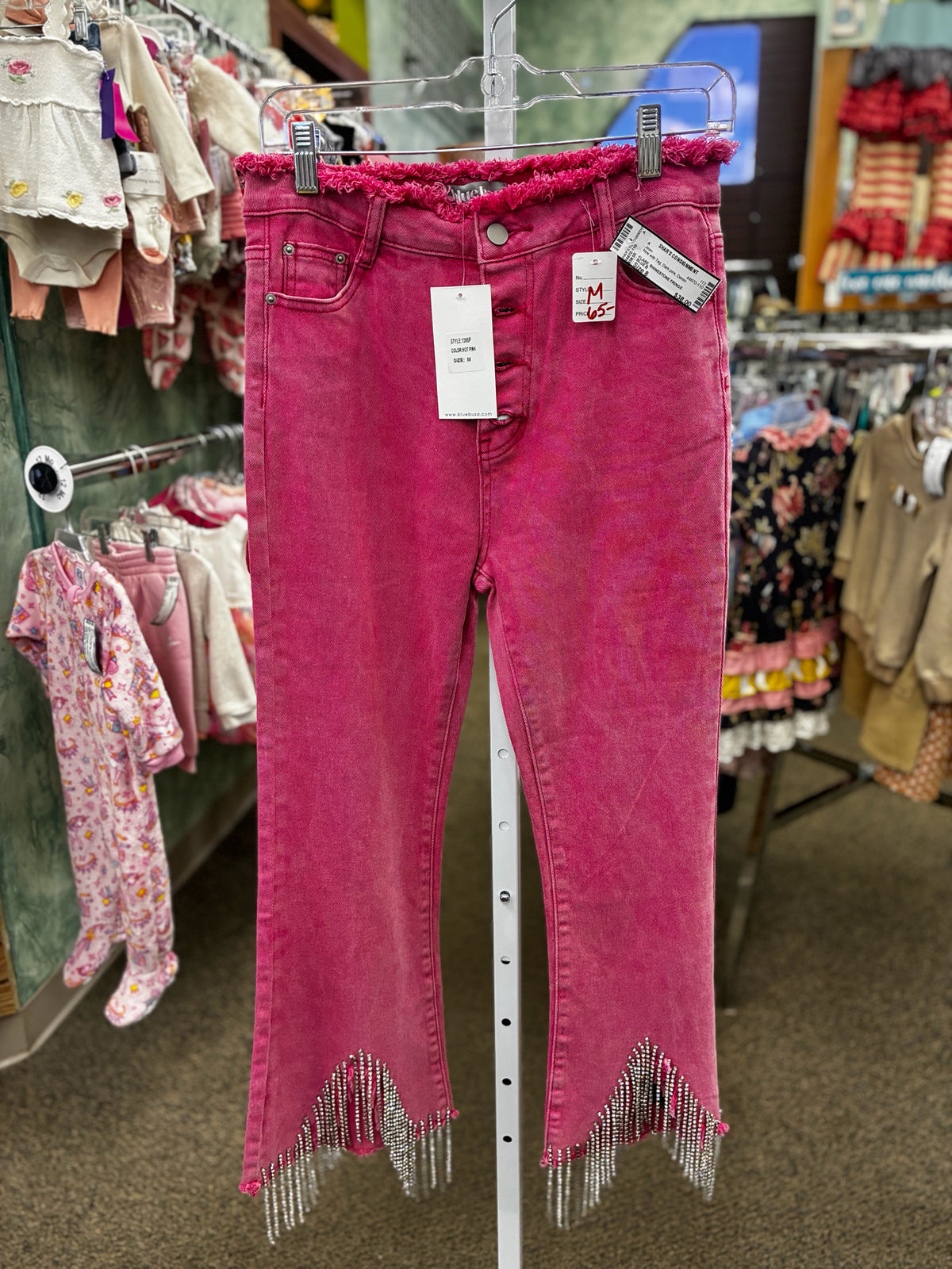 New with Tag BLUE B Dark pink Denim Size: 8 Jean