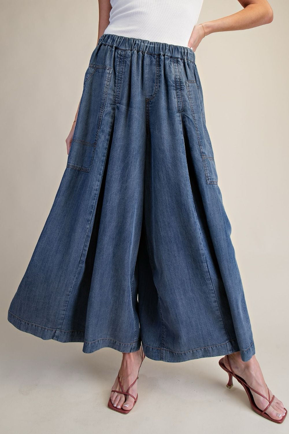 New EASEL Washed Denim Size Small Pants
