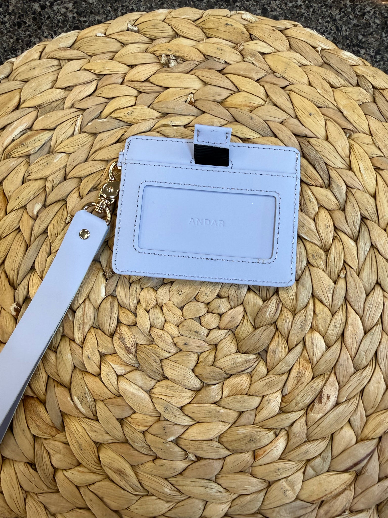 Pre-owned ANDAR Lavender WALLET SIZE Small Wallet