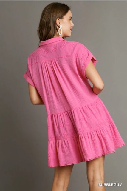 New UMGEE Pink Size Small Short Sleeve Dress