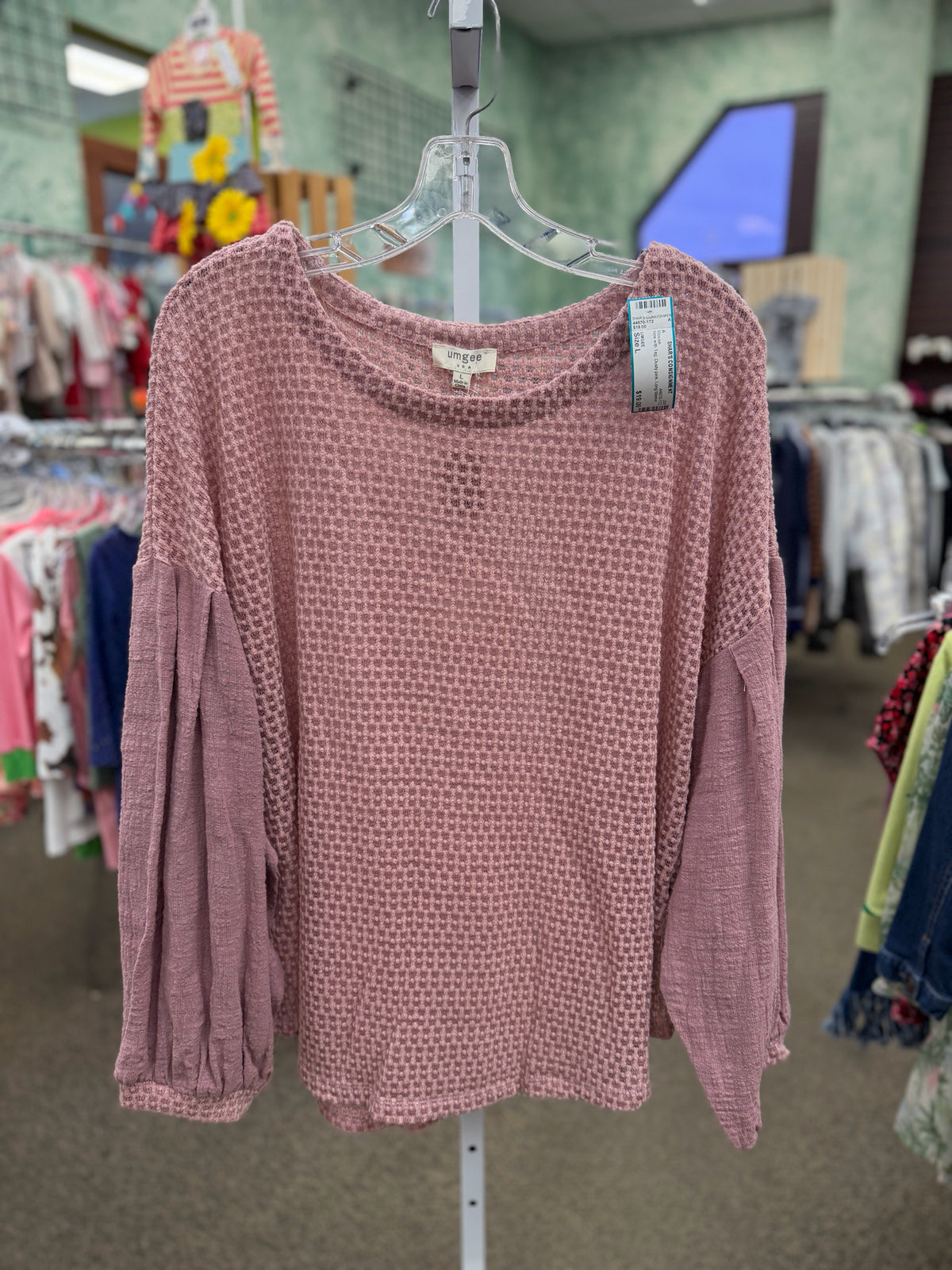 New with Tag UMGEE Dusty pink Size: L Long Sleeve Blouse