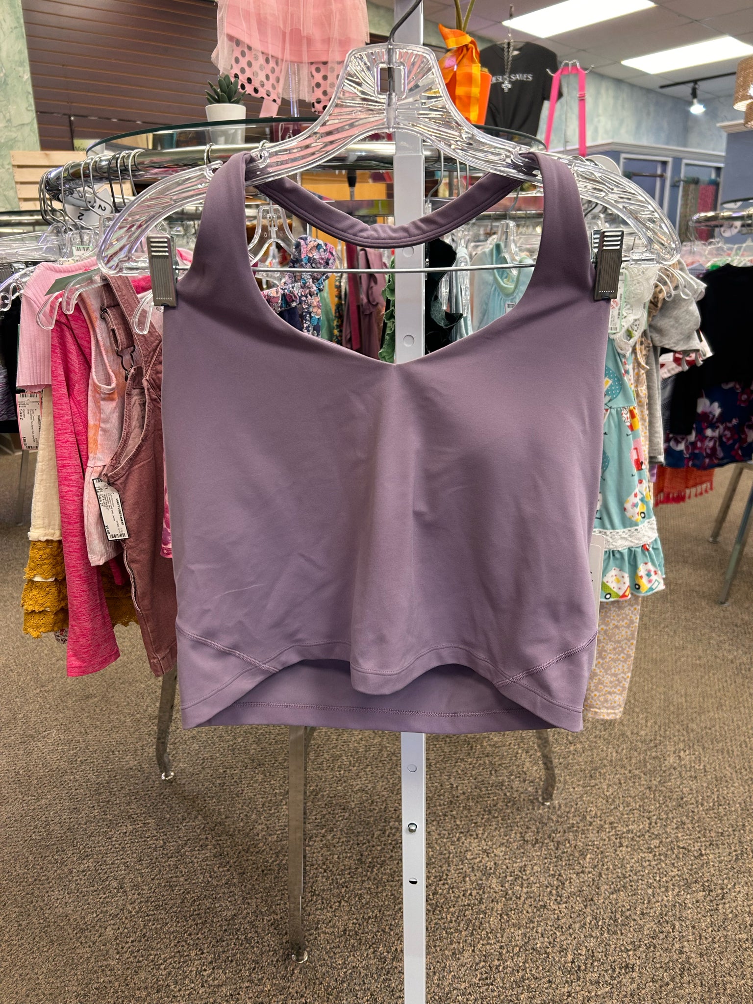 New with Tag Lululemon Lavender Size XL Halter Tank Top