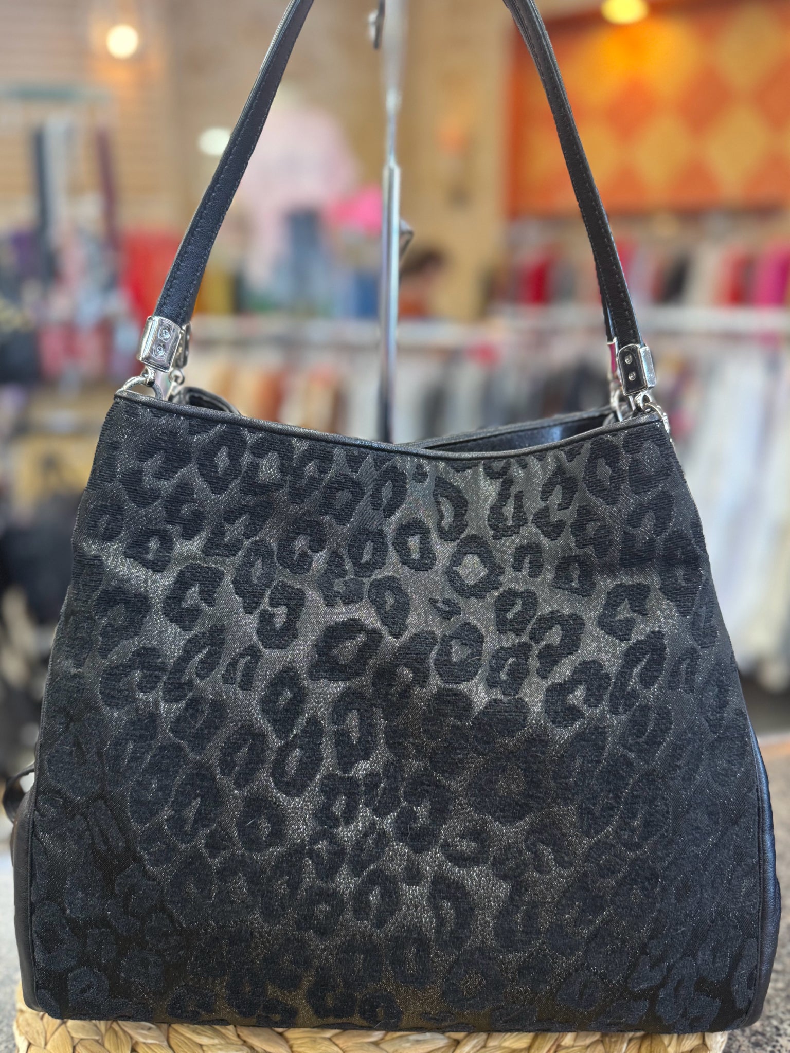 Pre-owned COACH Black Black Animal Shoulder Designer Purse