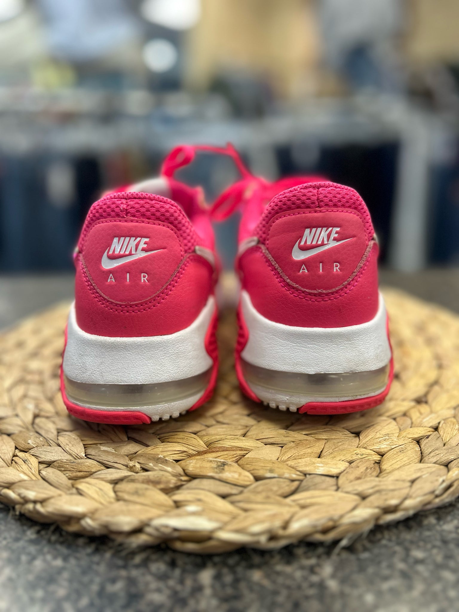 Pre-owned NIKE Pink White Trim Size 8 Designer Sneaker