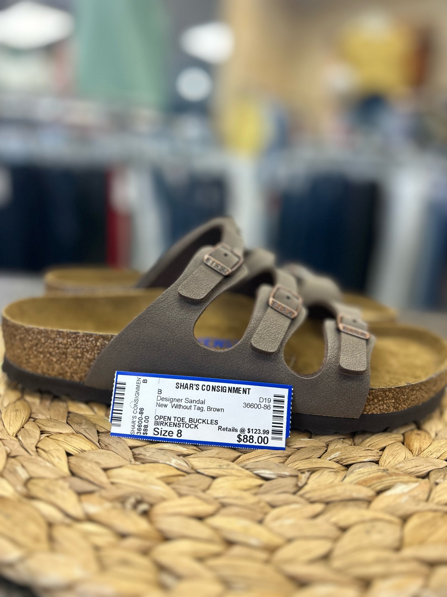 New  Without Tag BIRKENSTOCK Brown Size 8 Designer Sandal