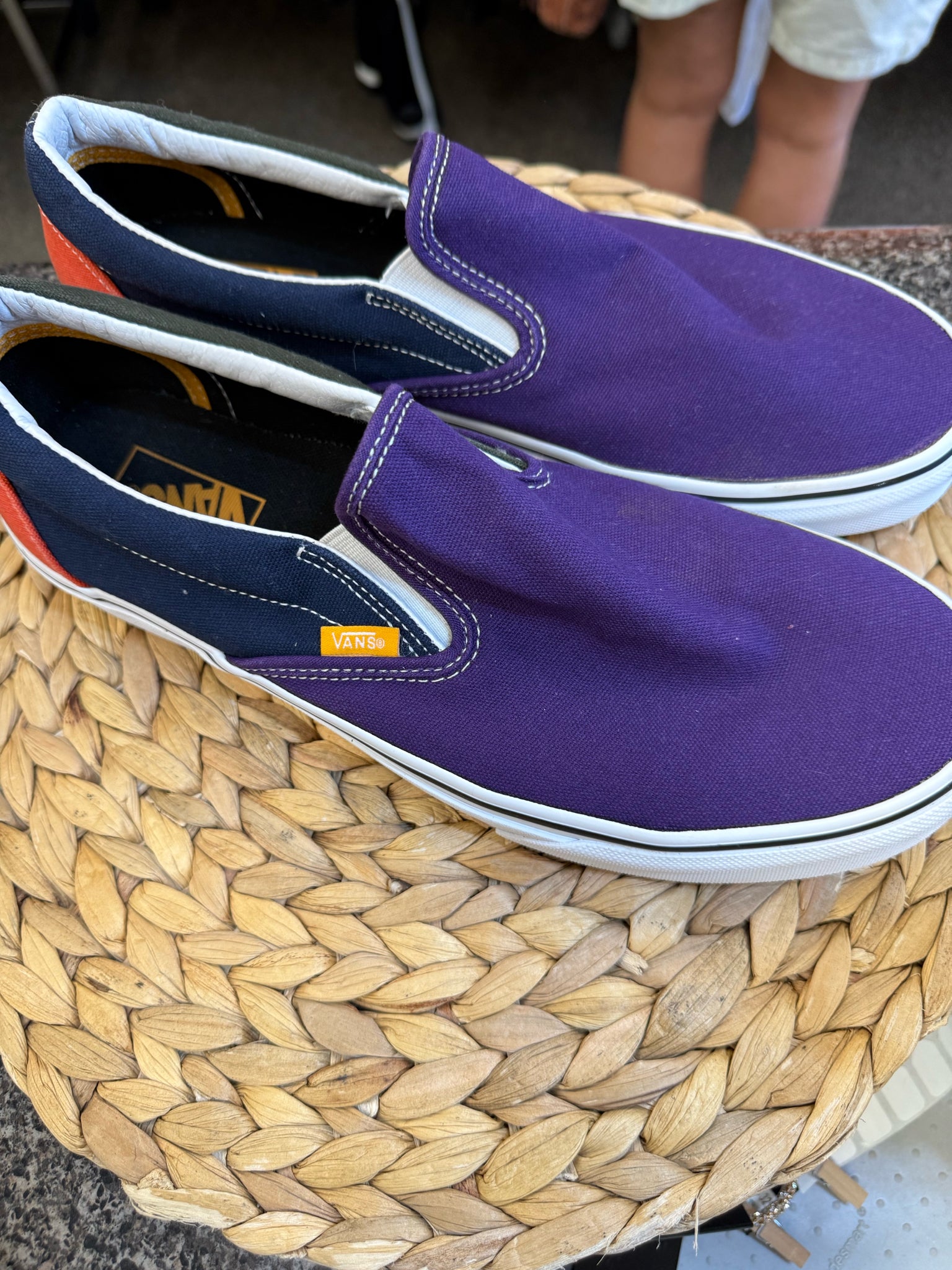 Pre-owned VANS Purple Navy SHOE SIZE 11 MENS Sneakers