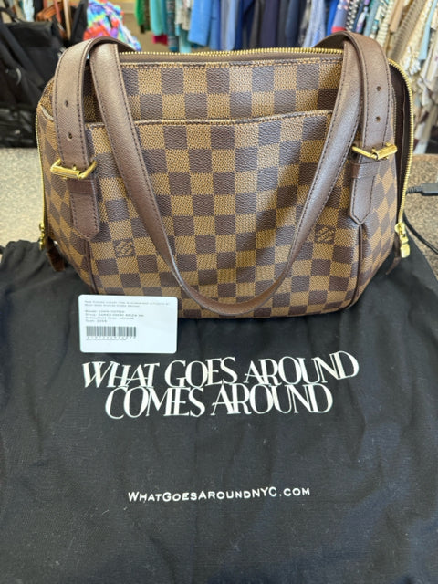 New  Without Tag LOUIS VUITTON Dark Brown Signature Shoulder Designer Purse