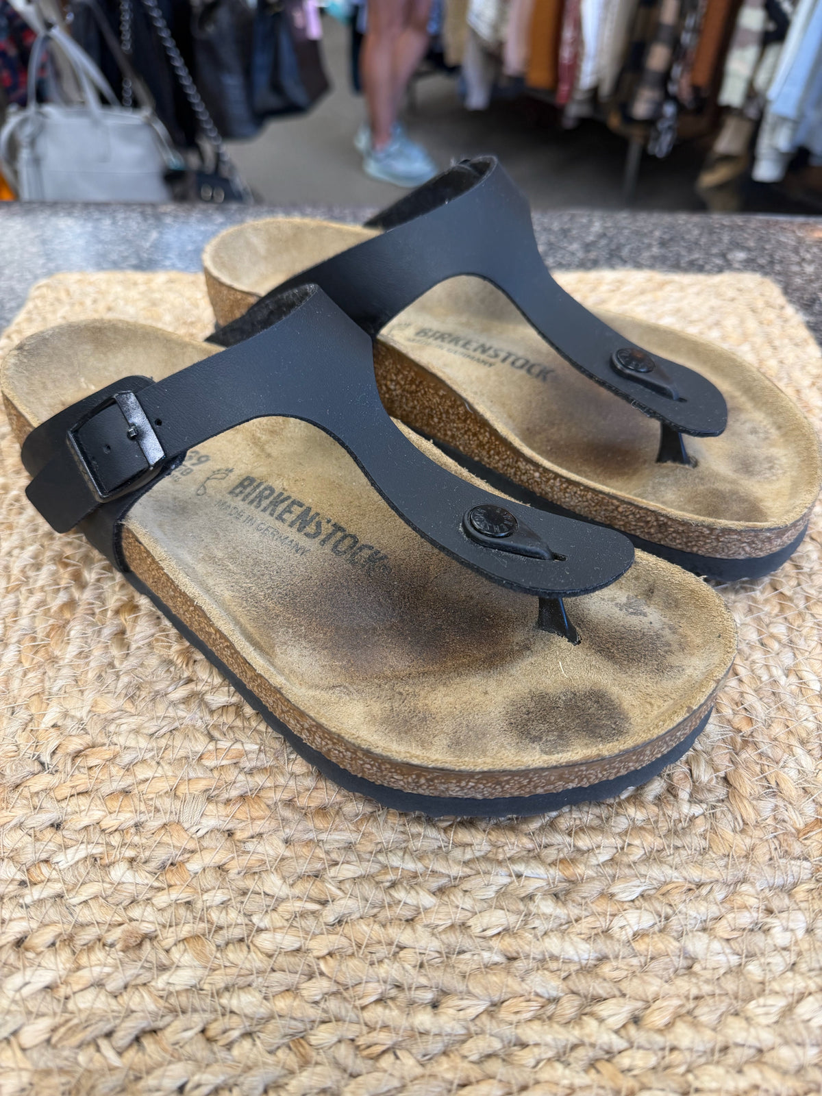 Pre-owned BIRKENSTOCK Black Size 8.5 Designer Sandal