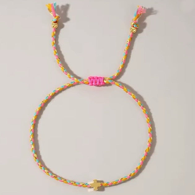 New Josslyn Yellow Pink Blend Bracelet