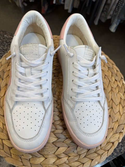 Pre-owned VINTAGE HAVANA White Pink Trim Size 11 Designer Sneaker