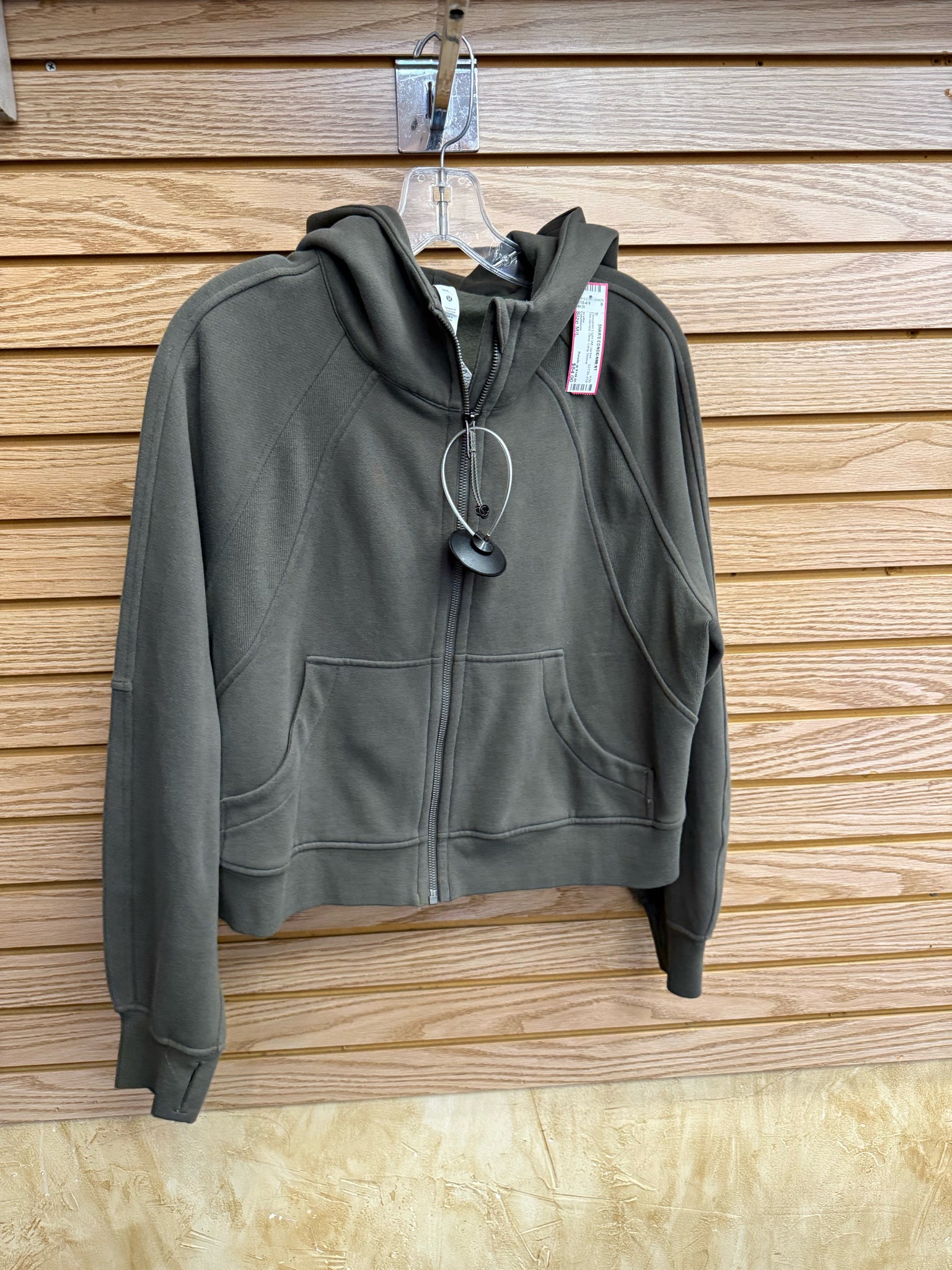 Pre-owned Lululemon Olive Size: M/L Long Sleeve Designer Light Wt Jacket