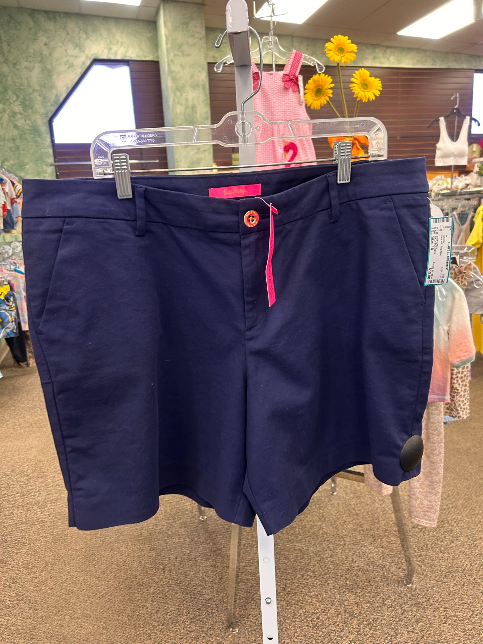 New with Tag LILLY PULITZER Navy Size 16 Shorts
