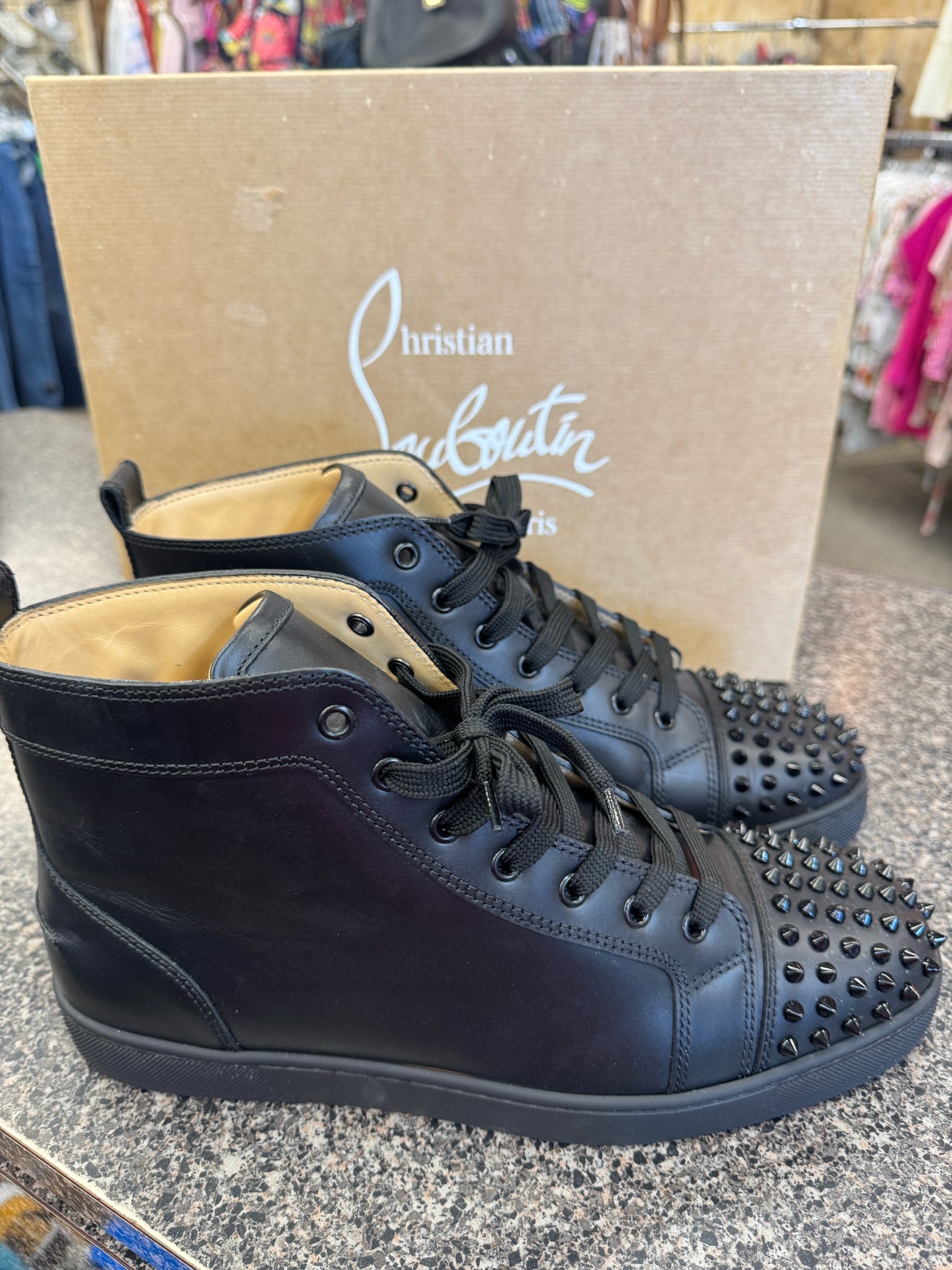 New with Tag Louboutin Black SHOE SIZE 12 Mens Designer Boot