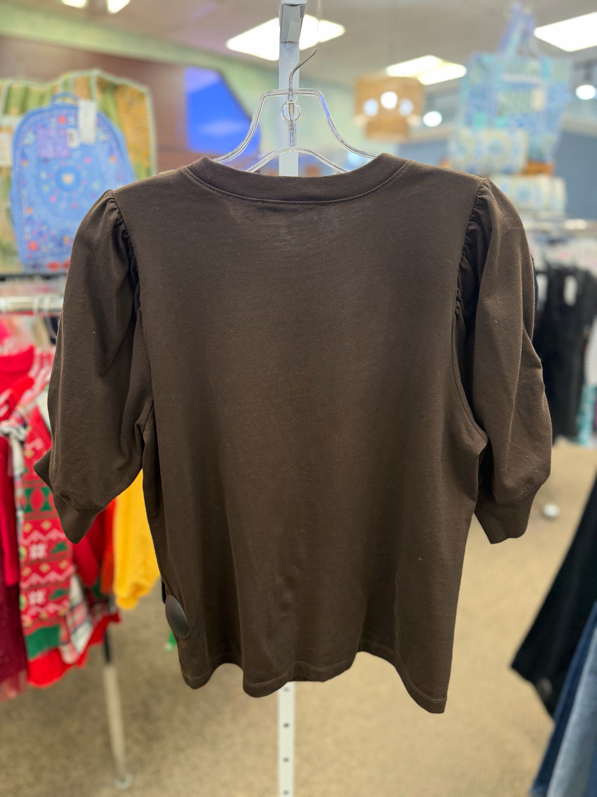 Pre-owned FRAME Dark brown Size: M Quarter Sleeve Blouse