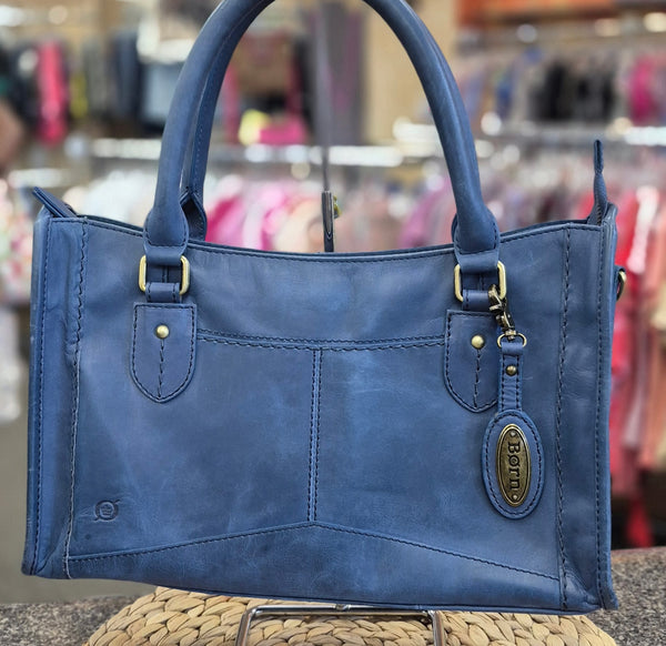 Pre-owned BORN Blue Crossbody Designer Purse