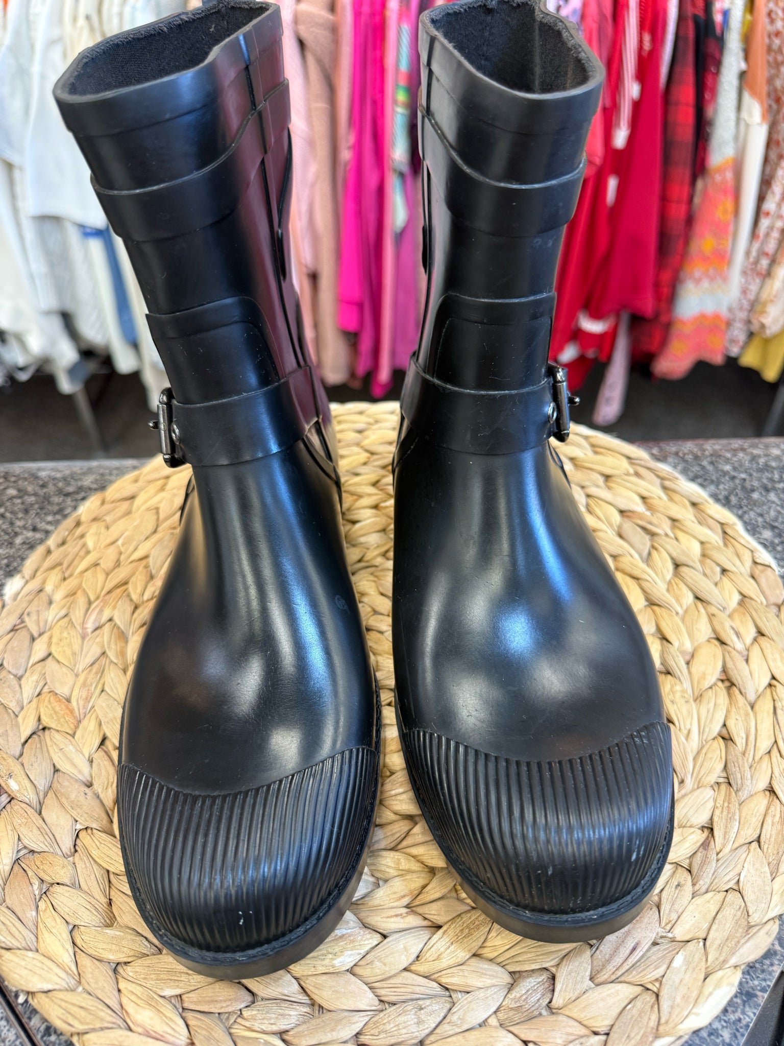 Pre-owned COACH Black Size 10 Rainboot