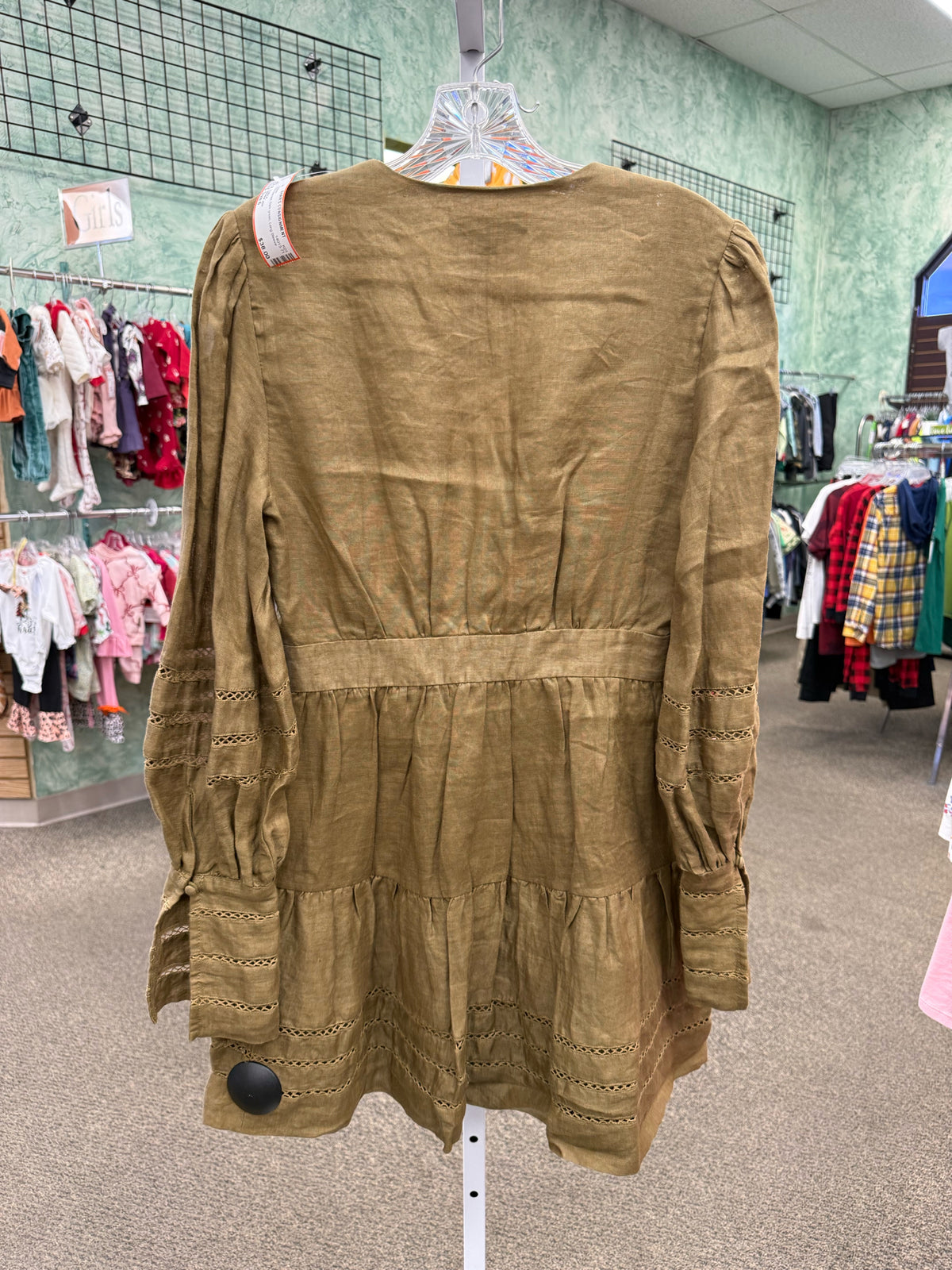 Pre-owned SHONA JOY Dark green Size 6 Long Sleeve Dress
