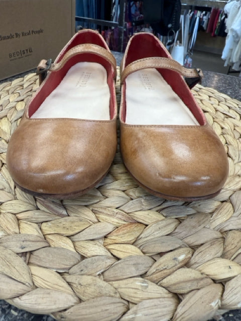 Pre-owned BED STU Tan Size 6.5 Designer Shoe