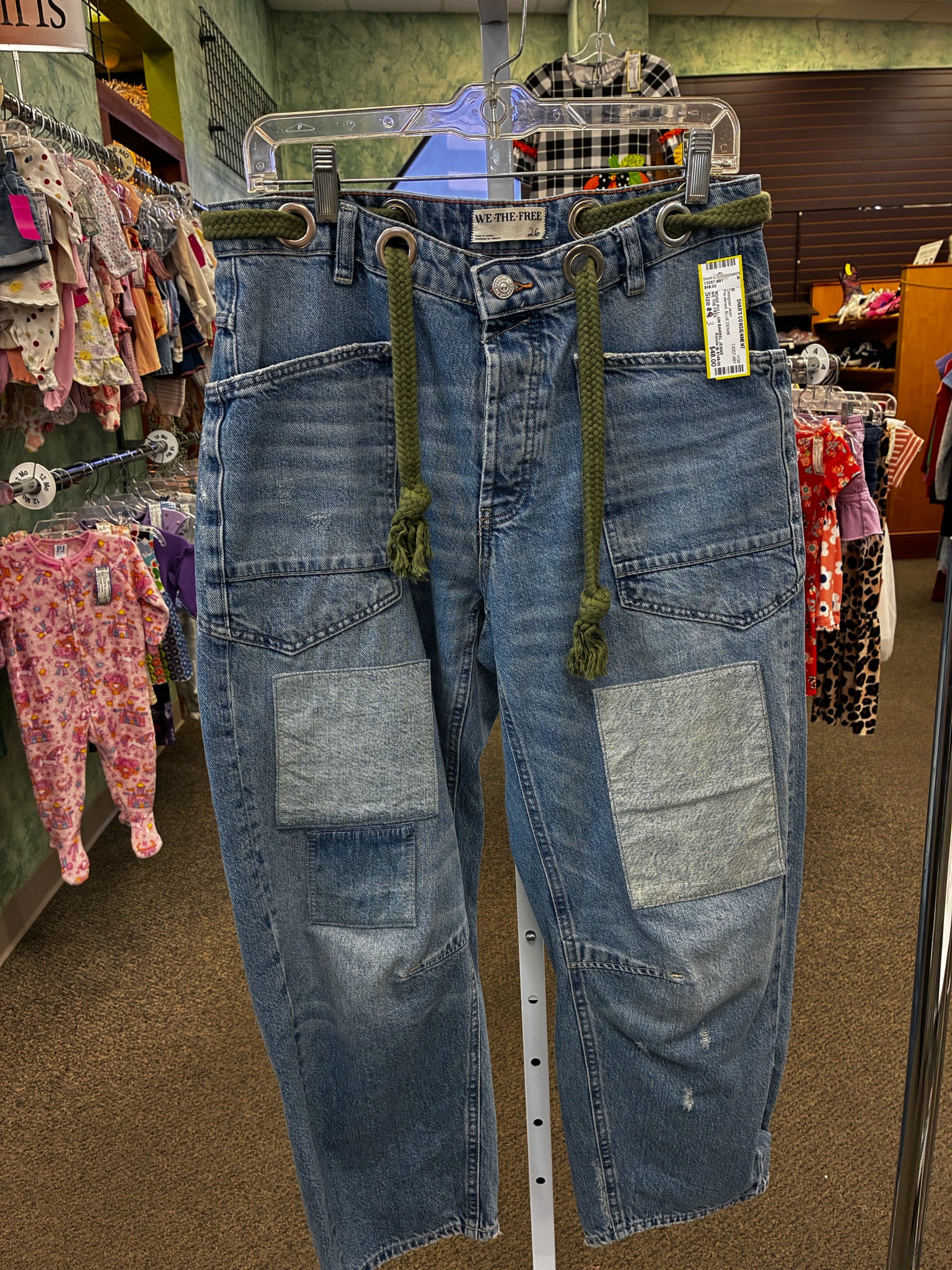 Pre-owned WE THE FREE BLUE DENIM Size: 3 Designer Jean