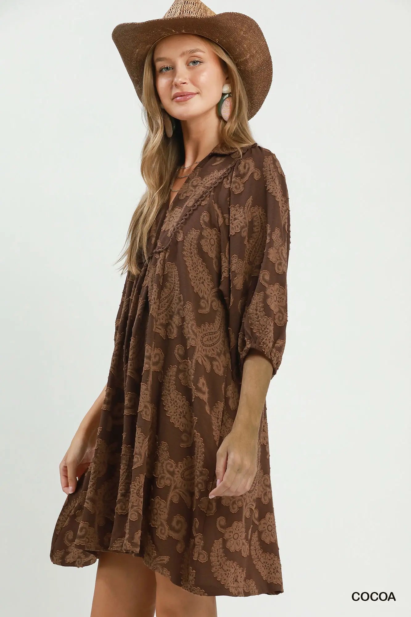 New UMGEE Brown Size Small Short Sleeve Dress