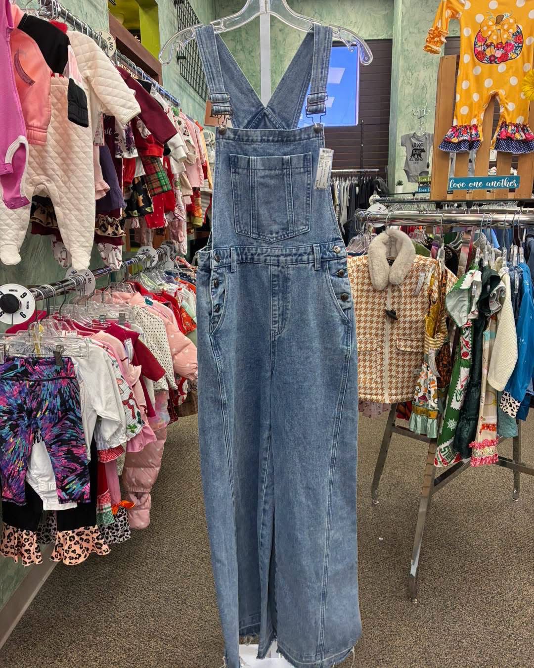 Pre-owned LISTICLE BLUE DENIM # SIZE 8 Overalls