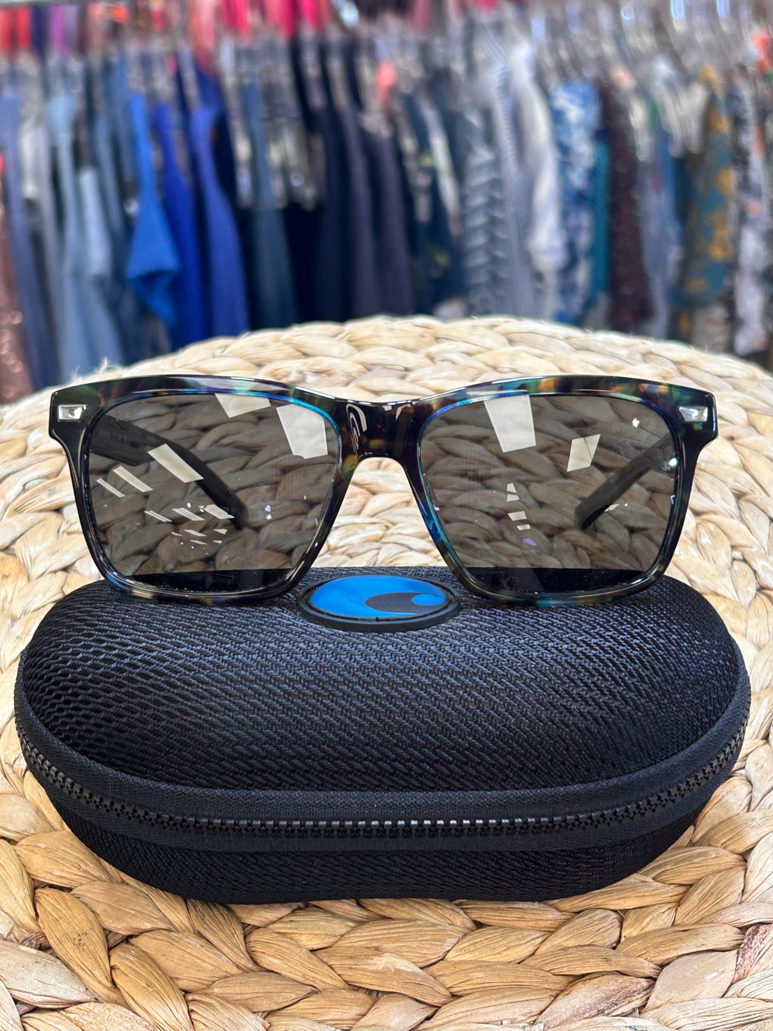 Pre-owned COSTA Turquoise Blend Designer Sunglasses