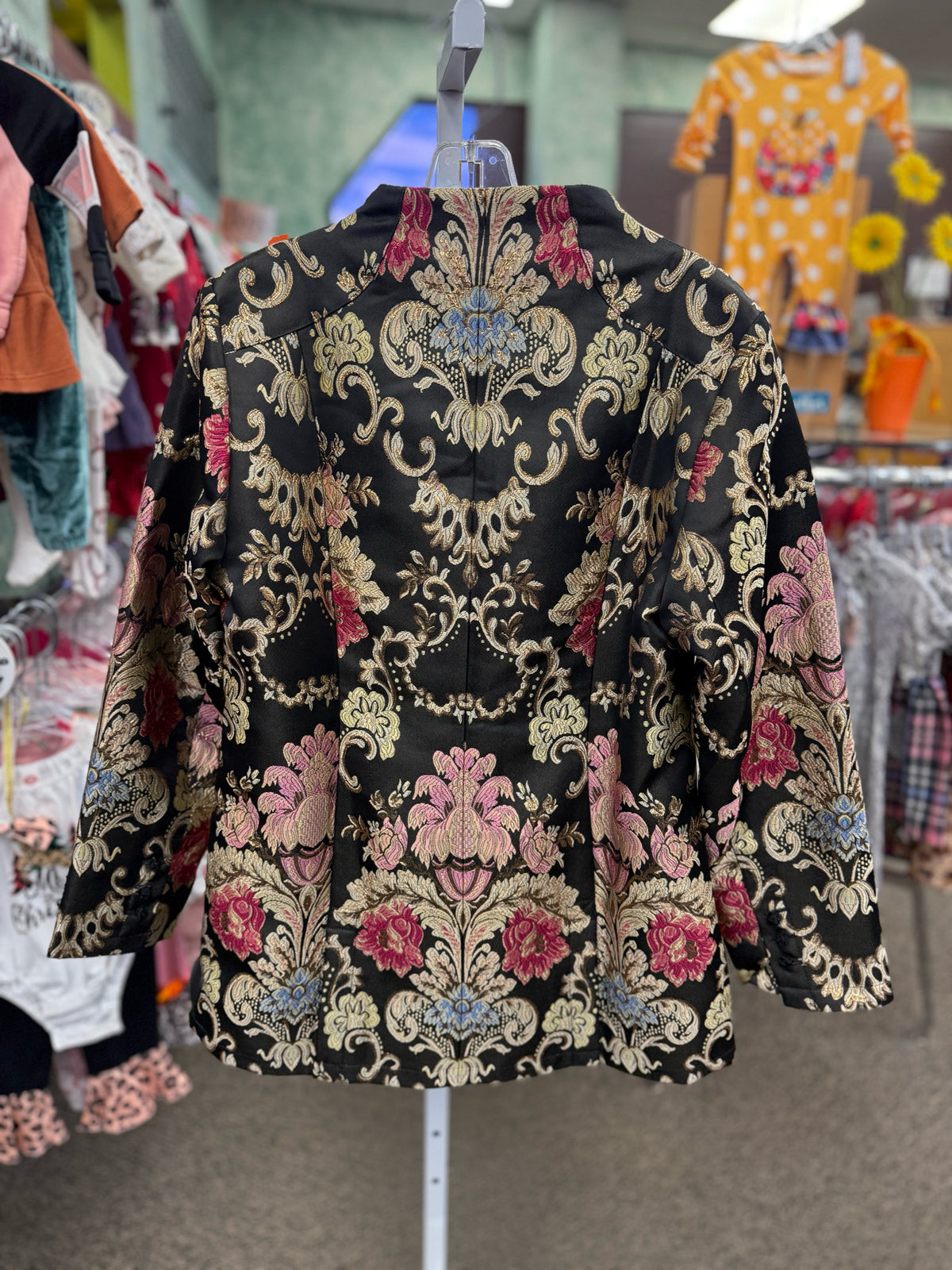 New with Tag SOFT SURROUNDINGS Black Cream Print Size: S Blazer
