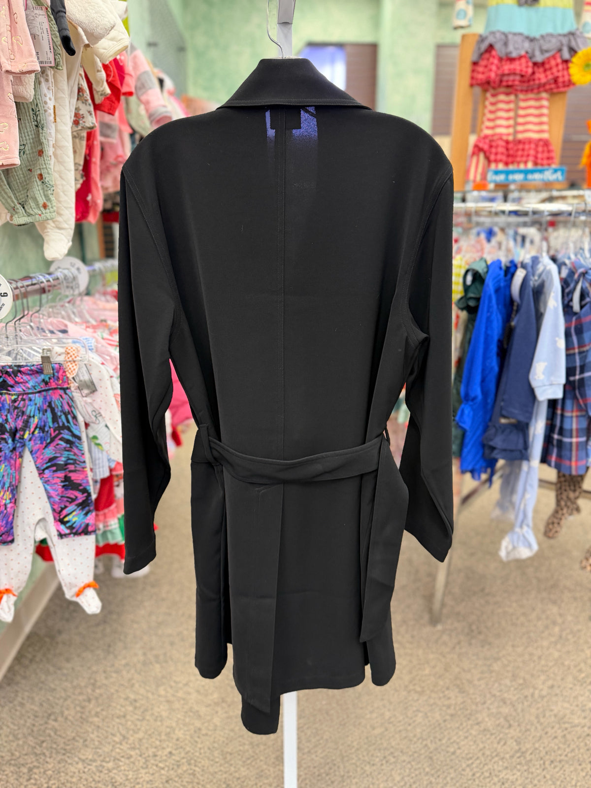 Pre-owned Chico's Black Size S Long Sleeve Coat