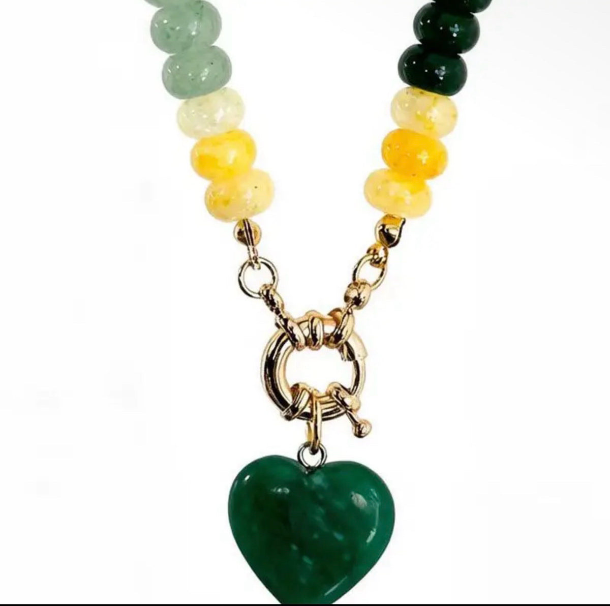 New Mccolin Green Yellow Necklace