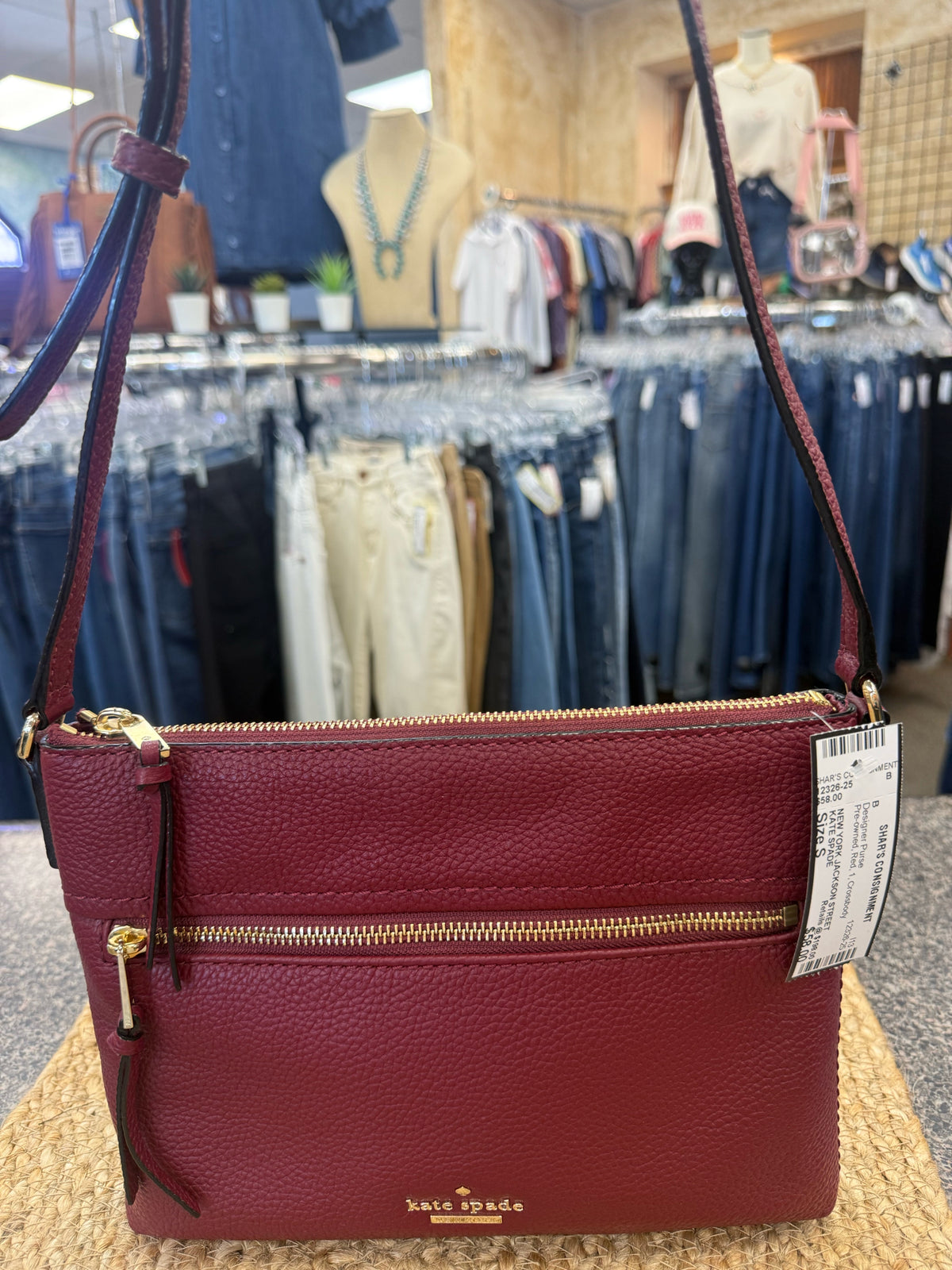 Pre-owned KATE SPADE Red Crossbody Designer Purse