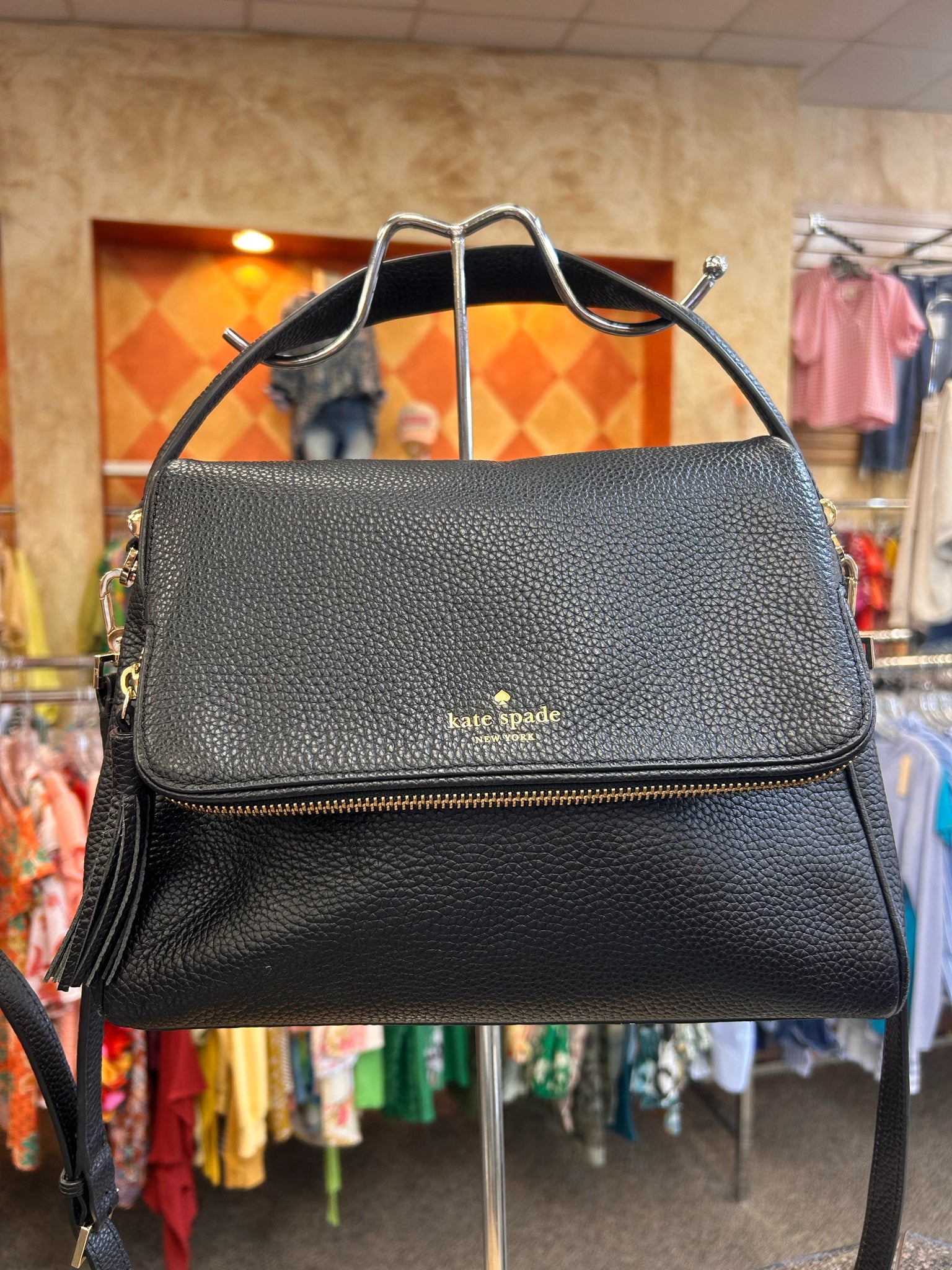 Pre-owned KATE SPADE Black Crossbody Designer Purse