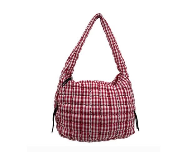 New LILLY GIRL Red White L Shoulder Purse