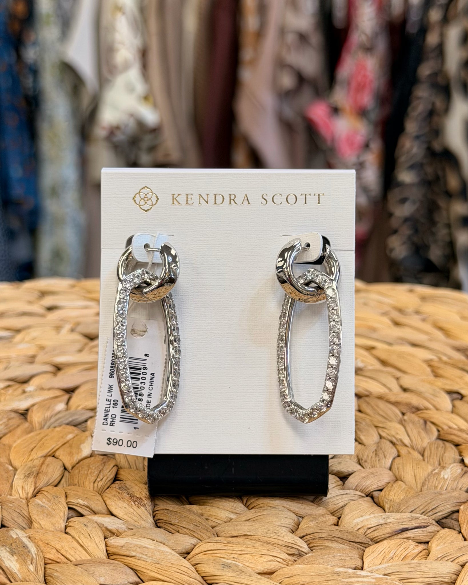 New with Tag KENDRA SCOTT Silver Designer Earring