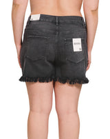 New Zenana Black Wash Size 1X Shorts