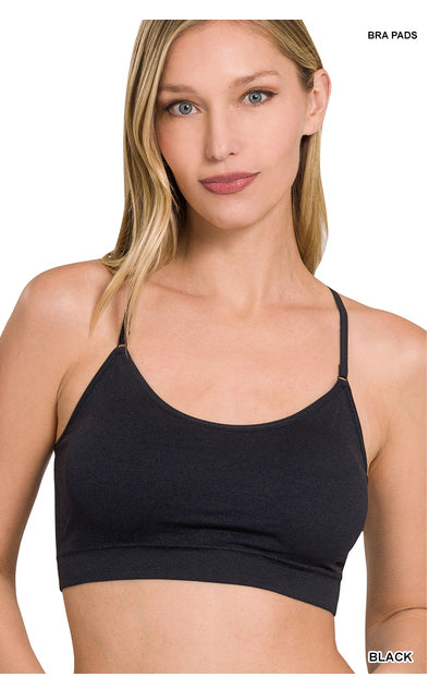 New Zenana Black Size One Size Bra