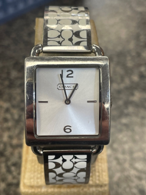 Pre-owned COACH Silver White Designer Watch
